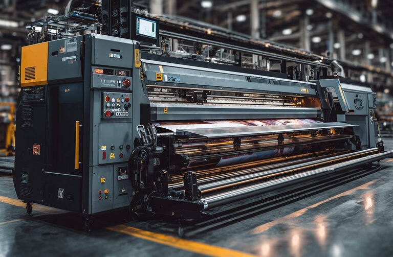 Maszyna przemysłowa w hali produkcyjnej – leasing maszyn